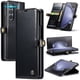 thumbnail image 3 of 1pc Phone Case With Luxury Retro Flip Artificial Leather Case For Samsung Galaxy Z Fold 5 5G Fold5 Wallet With Card Holder Shockproof Cover, 3 of 3
