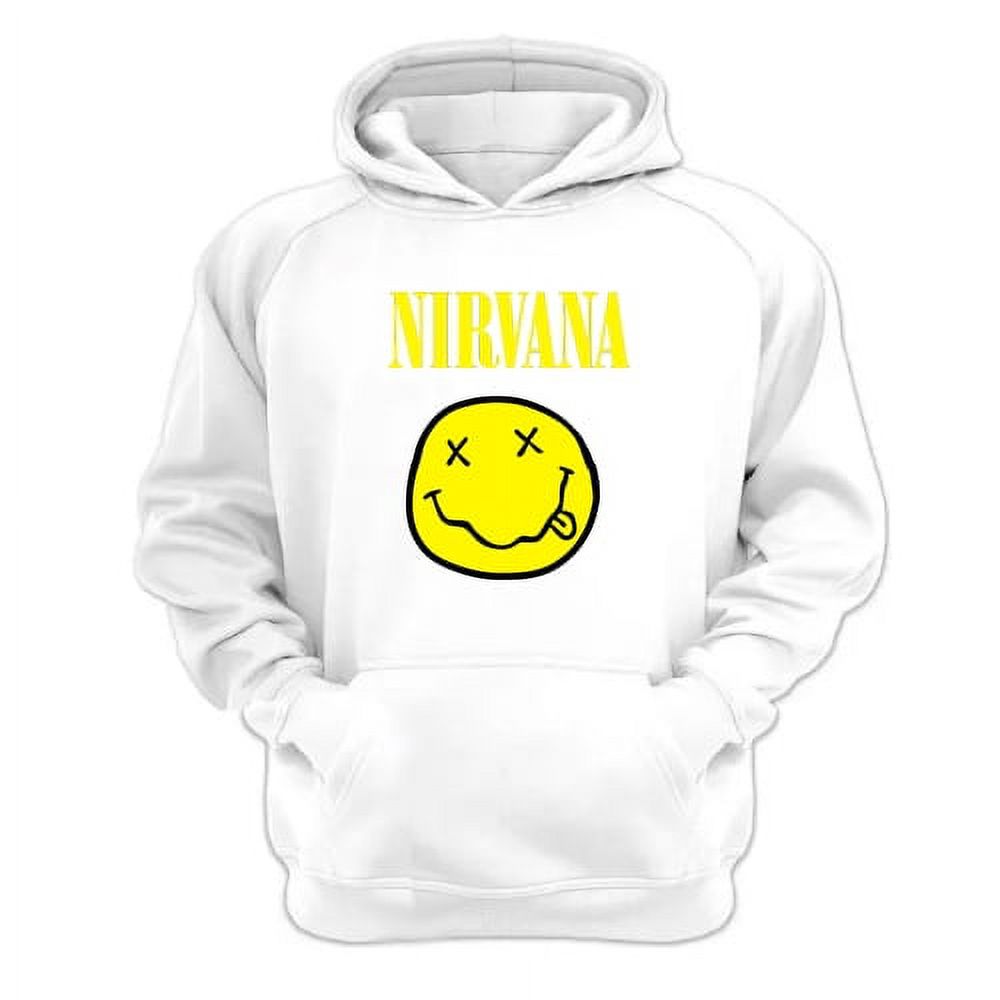 Genérico - Polerón Canguro Nirvana Blanco Talla S Unisex
