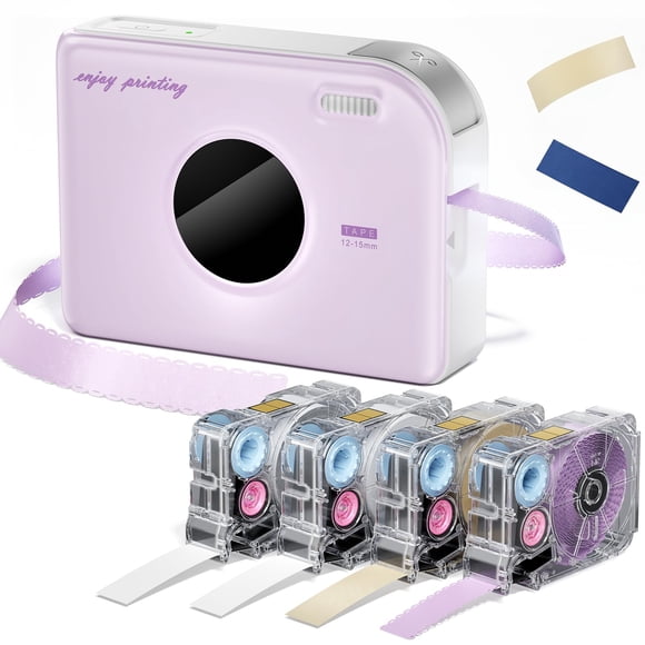 Impresora Phomemo A30 Mini Etiquetadora Bluetooth con 4 Cintas