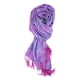 thumbnail image 2 of Chal Plum Feathers 170 cm con estampado paisley morado y flecos, 2 of 3