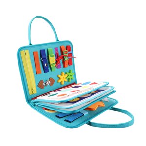 Magideal - Tablero Ocupado Para Niños Pequeños, Actividades Educativas, Juegos De Rompecabezas De 22X28Cm, Habilidades Básicas De Vestimenta Para Niños Y Niñas,