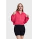 thumbnail image 1 of Polerón Mujer Crop Hoodie Fucsia, 1 of 5