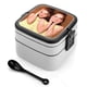 thumbnail image 1 of Juego de Gemelas Fiambrera de Doble Capa, Contenedor de Almuerzo Portátil Apilable, Almacenamiento de Alimentos Hermético a Prueba de Fugas, 1000ml, 1 of 6