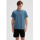 thumbnail image 1 of Polera Hombre Long Fit Básica Azul Piedra, 1 of 4