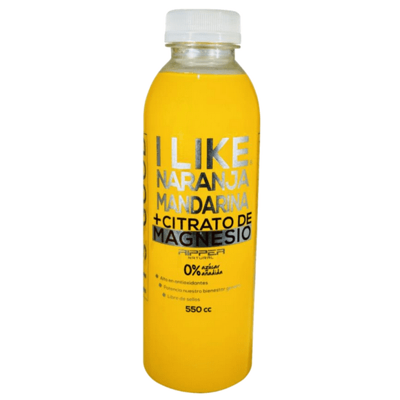 Jugo Natural Naranja Mandarina + Citrato de Magnesio 550cc