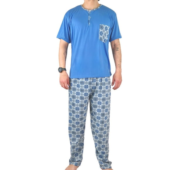 Pijama Hombre Verano Polera Manga Corta 540
