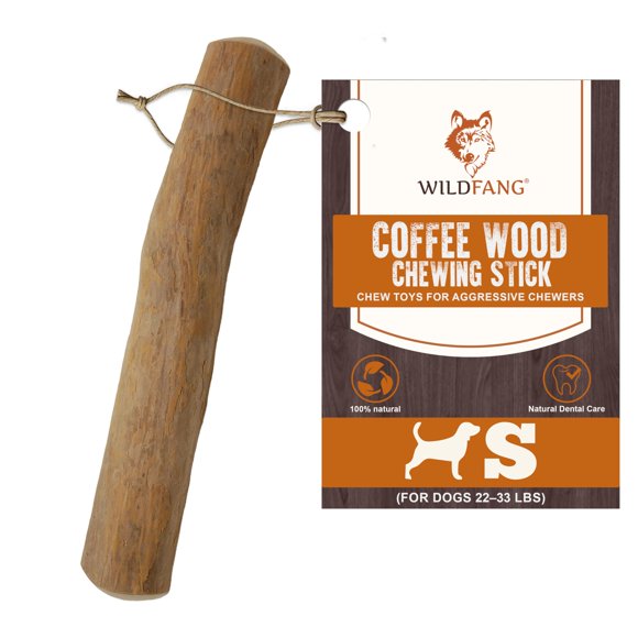 Mordedor para Perro Wildfang de Madera de Café – Pequeño 22‑33 lb (10‑15 kg)