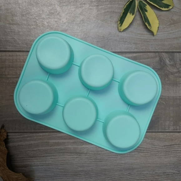 Pack X2 Moldes Silicona Moldes Cupcake Molde 6 Cavid Muffin