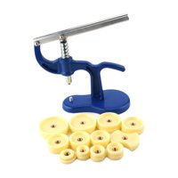 Magideal - Juego De Herramientas De Prensa Para Reloj, Kit De Reparación De Cierre De Caja Trasera Para Cubiertas De Reloj Con 12 Troqueles, Herramienta De Mano Azul Amarillo