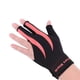 thumbnail image 1 of Mano izquierda Pool Cue Snooker Guante Deporte amigable con la piel para aficionados Profesionales Hecho de tela elástica Pulsera de ajuste ajustable , Rosa negro, 1 of 5
