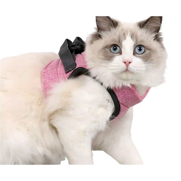 Arnés Y Correa Gato Ultra Ligero Antiescape Rosa L