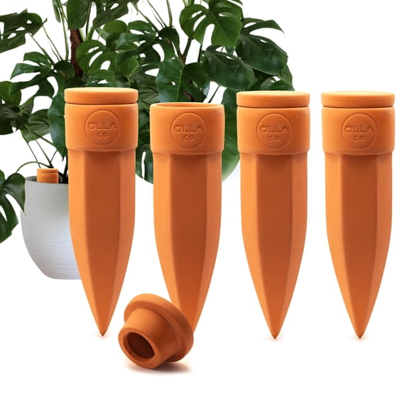 Puntas de Riego de Terracota Grandes The Olla Company 4 piezas
