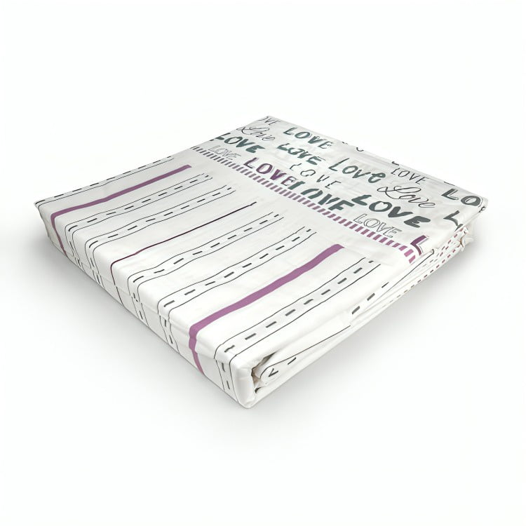 Doral - Juego De Sábanas 144 Hilos Composé Premium 1.5 Plazas Love