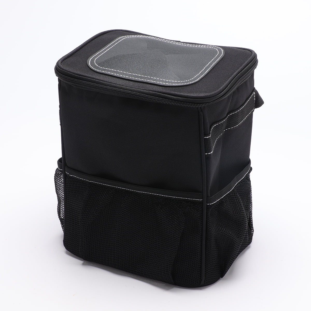 Xusx111 - Bolso De Basura De Lata De Basura De Coche Con Tapa Y Bolsillos De Almacenamiento Organizador De Camión Multipropósito, Para Suv De Camión De Sedán