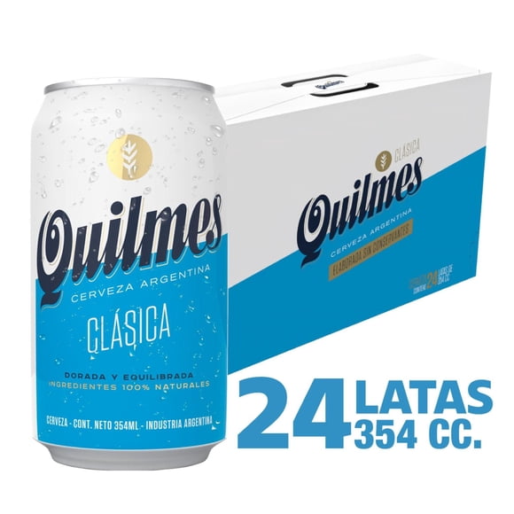 Cerveza Lager 4,9° Pack 24 Lata, 354 ml