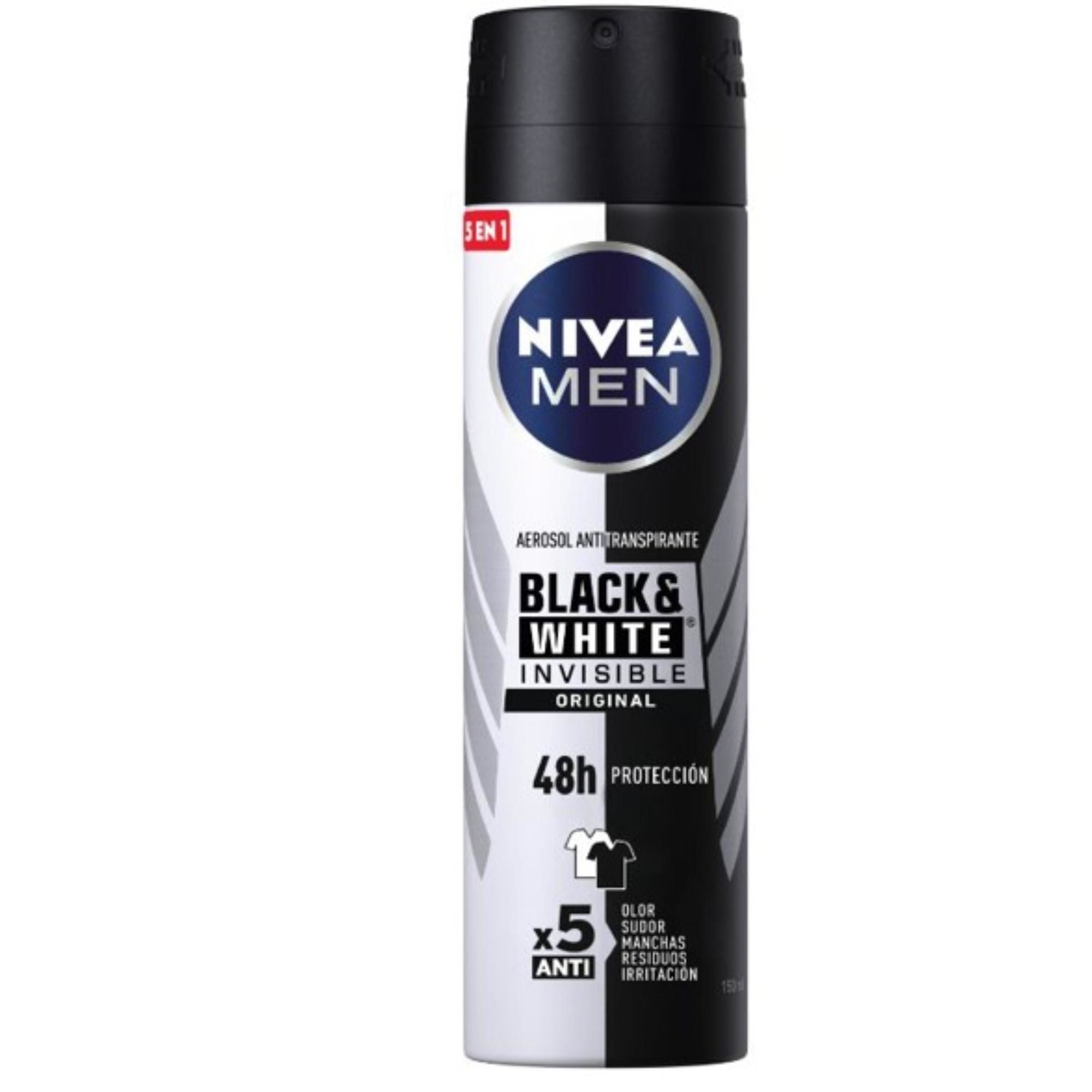 Desodorante Spray Invisible Black & White 150 ml Nivea