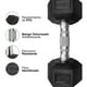 thumbnail image 4 of Mancuerna Hexagonal 7,5 Kg Negro, 4 of 6