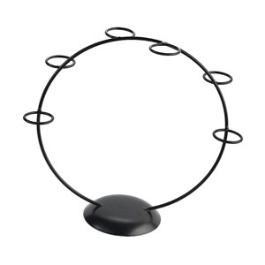 Magideal - Soporte Para Cono De Helado, Soporte De Exhibición Para Magdalenas, Soporte Para Freír Francés, Estante Para Hornear Para Fiestas Infantiles, Suminist 6 Hoyos