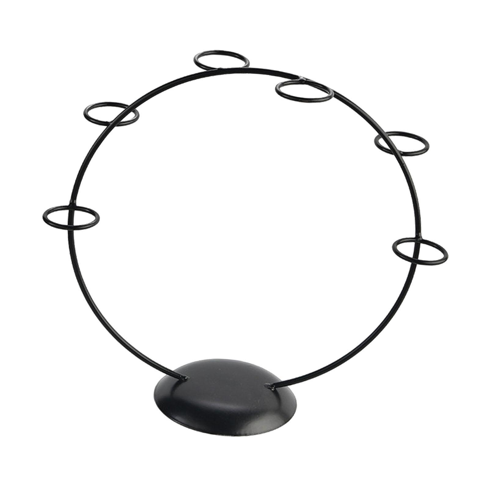 Magideal - Soporte Para Cono De Helado, Soporte De Exhibición Para Magdalenas, Soporte Para Freír Francés, Estante Para Hornear Para Fiestas Infantiles, Suminist 6 Hoyos