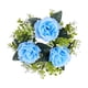 thumbnail image 1 of Candelabro Con Forma De Anillo Para Decoración Del Hogar, Para Celebraciones, Festivales, Casas De Campo, Color Azul, 1 of 5