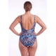 thumbnail image 2 of Traje de baño con pliegues PLUS SIZE estampado azul Talla M, 2 of 3