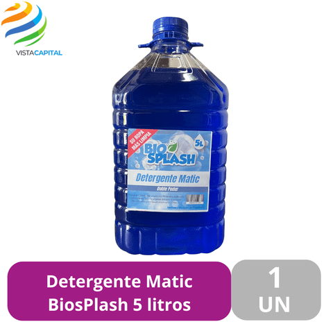 Vista Capital - Detergente Matic Biosplash 5 Litros Unidad