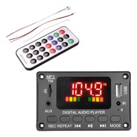 Magideal - Amplificador De Sonido Estéreo De 6-12V #2*40W, Broadcast Fm Para Coche, Pantalla Digital Led, Licencia Decodificadora De Mp3 , Licencia Decodificadora