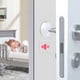 thumbnail image 2 of Tope Protector de pared Puerta silicona transparente x 6, 2 of 7