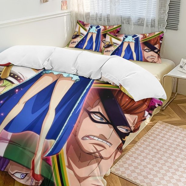Ulti Bed Duvet Cover Funny Anime Cartoon Bedding Sets Lightweight 3 Piece Comforter Sets