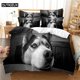 thumbnail image 1 of Cute Husky Bedding Set Duvet Cover Set Bedding Digital Printing Bed Linen Bedding Set Fashion Design, 1 of 5