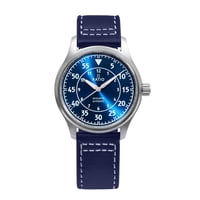 Reloj Ratio Skysurfer Piloto Azul Rayos De Sol Esfera Cuero Automático Rts318 200M Reloj Para Hombre