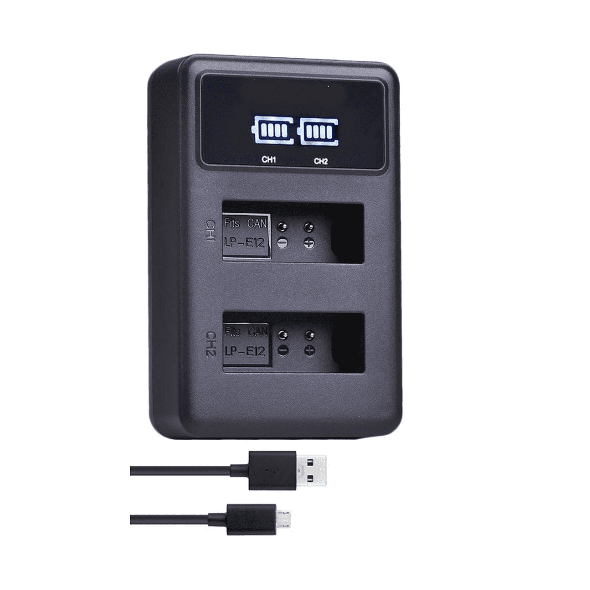 Genérico - Cargador Doble Lc-e12 Canon Alternativo Para Batería Lp-e12