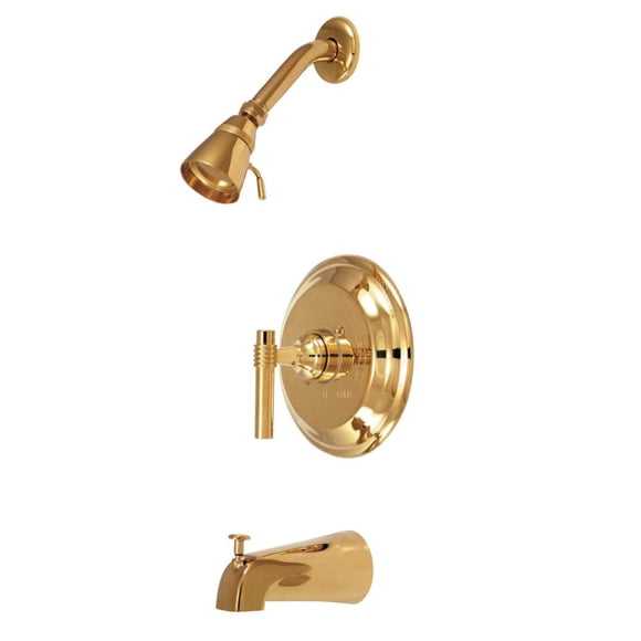 Grifo Kingston Milano de latón pulido para bañera y ducha