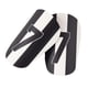 thumbnail image 3 of 2 Uds Espinilleras De Fútbol Protector Pequeñas Espinilleras De Fútbol Absorbentes De Golpes Negro Blanco 10x6cm, 3 of 3