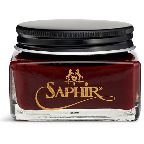 Crema SAPHIR Pommadier de 75 ml para piel natural, color rojo