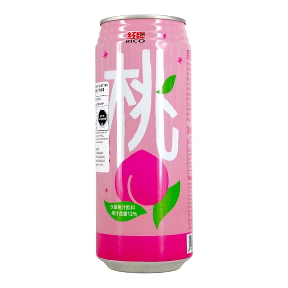 Bebida Sabor  Durazno Marca Rico 490 ml * Lata