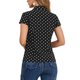 thumbnail image 3 of INSPIRE CHIC Camisetas Vintage de Manga Corta para Mujer de Regreso a Clases Camisa de Lunares con Botones XS Negro, 3 of 6
