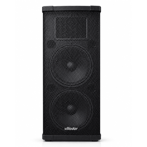 Parlante Activo DS-2011UV | Doble Woofer 560W + Micrófono Inalámbrico