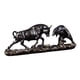 thumbnail image 1 of Escultura De Animales Figura De Vaca Esculturas De Vaca Modernas Para Estante Estantes De Mesa Cobre 40x11x15.5cm, 1 of 5