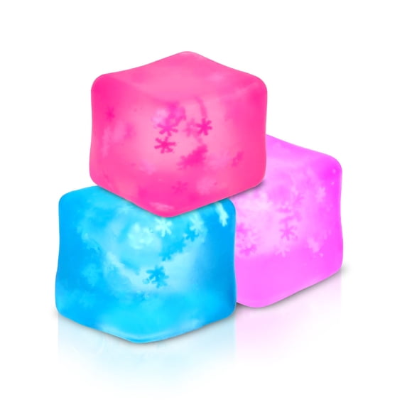 Fidget Toy Stress Cube, paquete de 3 copos de nieve Oplsai en el interior
