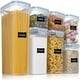 thumbnail image 1 of Juego de contenedores de almacenamiento, contenedores para cereales a granel y contenedores para almacenar alimentos, contenedores de almacenamiento de plástico herméticos, juego de 7, 1 of 6