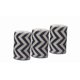 thumbnail image 1 of Cinta de yute AAYU, paquete de 3 rollos, 4" azul con diseño chevron, 1 of 5