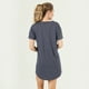 thumbnail image 4 of Camisa de Dormir Emilia Manga Corta Azul Melange, 4 of 5