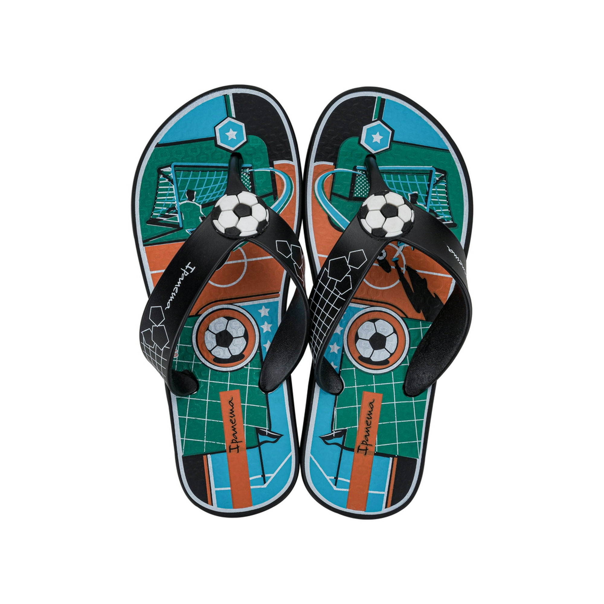 Sandalia Infantil Negro/verde Sporty Ipanema