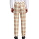 thumbnail image 3 of Pantalones para Hombre INSPIRE CHIC Cuadros Casual Ajuste Regular Frente Plano Estiramiento Pantalones a Cuadros 30 Rojo Azul, 3 of 7