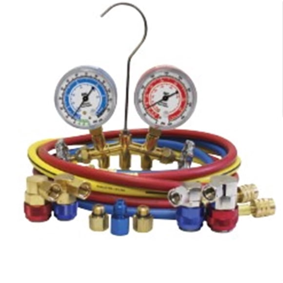 Juego de manómetros MASTERCOOL 134A/1234Yf Dual Brass 66661-AYF