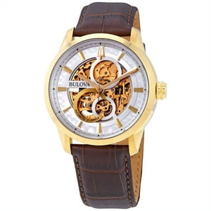 Bulova - Reloj Classic Sutton Automático Esfera Blanca Para Hombre 97A138