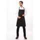 thumbnail image 2 of Pechera de Chef F8 - Negro | Chef Works, 2 of 2