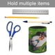 thumbnail image 5 of Stillwater-theme Cylinder Pen Holder Pencil Organizer with Flannel Lining PVC Leather Material Cardboard Base for study work 10*8CM, 5 of 6
