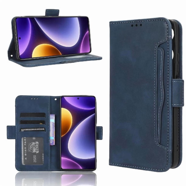 Funda Cartera Magnética para Xiaomi Poco F5 5G- Tarjetero Desmontable, Cuero PU, Soporte